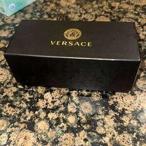 Versace Glasses Case, Box and Small Drawstring Glasses Pouch.